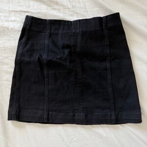 wild fable Black Paneled Mini Skirt